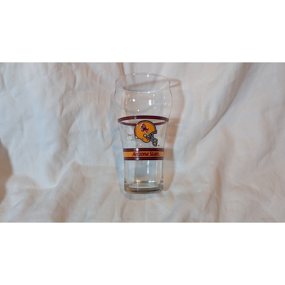 Vintage Arizona State Football Helmet Collectible Coca-Cola Glass Tumbler